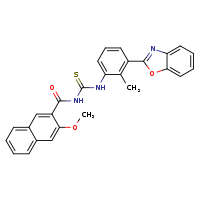 1-[3-(1,3-benzoxazol-2-yl)-2-methylphenyl]-3-(3-methoxynaphthalene-2-carbonyl)thiourea