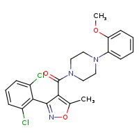 1-[3-(2,6-dichlorophenyl)-5-methyl-1,2-oxazole-4-carbonyl]-4-(2-methoxyphenyl)piperazine