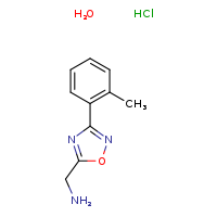 1-[3-(2-methylphenyl)-1,2,4-oxadiazol-5-yl]methanamine hydrate hydrochloride