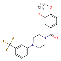 1-(3,4-dimethoxybenzoyl)-4-[3-(trifluoromethyl)phenyl]piperazine