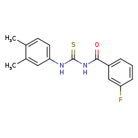 1-(3,4-dimethylphenyl)-3-(3-fluorobenzoyl)thiourea