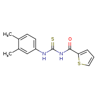 1-(3,4-dimethylphenyl)-3-(thiophene-2-carbonyl)thiourea
