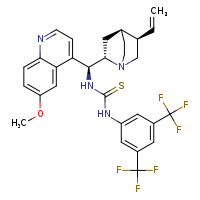1-[3,5-bis(trifluoromethyl)phenyl]-3-[(S)-[(2S,4S,5R)-5-ethenyl-1-azabicyclo[2.2.2]octan-2-yl](6-methoxyquinolin-4-yl)methyl]thiourea