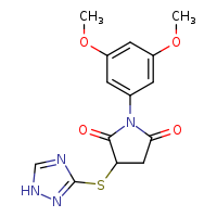 1-(3,5-dimethoxyphenyl)-3-(1H-1,2,4-triazol-3-ylsulfanyl)pyrrolidine-2,5-dione