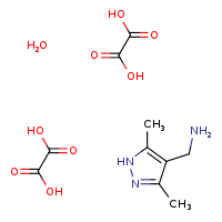 1-(3,5-dimethyl-1H-pyrazol-4-yl)methanamine bis(oxalic acid) hydrate