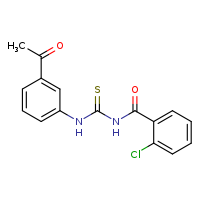 1-(3-acetylphenyl)-3-(2-chlorobenzoyl)thiourea