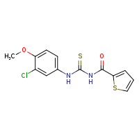 1-(3-chloro-4-methoxyphenyl)-3-(thiophene-2-carbonyl)thiourea