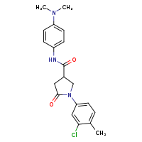 1-(3-chloro-4-methylphenyl)-N-[4-(dimethylamino)phenyl]-5-oxopyrrolidine-3-carboxamide