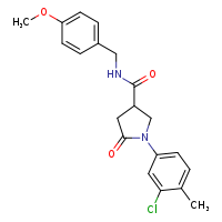 1-(3-chloro-4-methylphenyl)-N-[(4-methoxyphenyl)methyl]-5-oxopyrrolidine-3-carboxamide