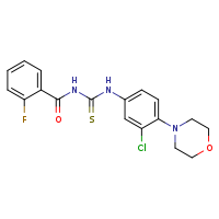 1-[3-chloro-4-(morpholin-4-yl)phenyl]-3-(2-fluorobenzoyl)thiourea