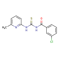 1-(3-chlorobenzoyl)-3-(6-methylpyridin-2-yl)thiourea