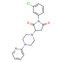 1-(3-chlorophenyl)-3-[4-(pyridin-2-yl)piperazin-1-yl]pyrrolidine-2,5-dione