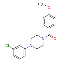 1-(3-chlorophenyl)-4-(4-methoxybenzoyl)piperazine