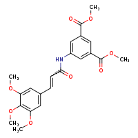 1,3-dimethyl 5-[(2E)-3-(3,4,5-trimethoxyphenyl)prop-2-enamido]benzene-1,3-dicarboxylate