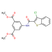 1,3-dimethyl 5-(3-chloro-1-benzothiophene-2-amido)benzene-1,3-dicarboxylate