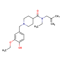 1-[(3-ethoxy-4-hydroxyphenyl)methyl]-N-ethyl-N-(2-methylprop-2-en-1-yl)piperidine-4-carboxamide