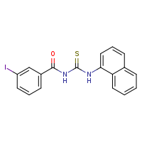 1-(3-iodobenzoyl)-3-(naphthalen-1-yl)thiourea