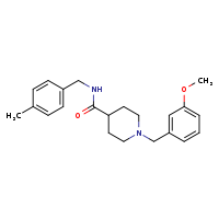 1-[(3-methoxyphenyl)methyl]-N-[(4-methylphenyl)methyl]piperidine-4-carboxamide