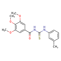 1-(3-methylphenyl)-3-(3,4,5-trimethoxybenzoyl)thiourea