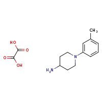 1-(3-methylphenyl)piperidin-4-amine; oxalic acid