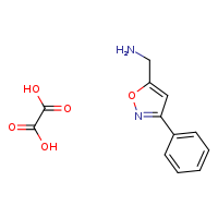 1-(3-phenyl-1,2-oxazol-5-yl)methanamine; oxalic acid