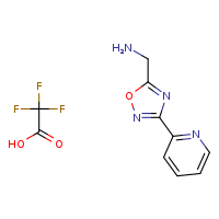 1-[3-(pyridin-2-yl)-1,2,4-oxadiazol-5-yl]methanamine; trifluoroacetic acid