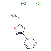 1-[3-(pyridin-3-yl)-1,2-oxazol-5-yl]methanamine dihydrochloride