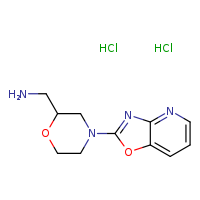 1-(4-{[1,3]oxazolo[4,5-b]pyridin-2-yl}morpholin-2-yl)methanamine dihydrochloride