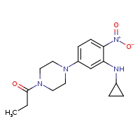 1-{4-[3-(cyclopropylamino)-4-nitrophenyl]piperazin-1-yl}propan-1-one