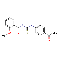 1-(4-acetylphenyl)-3-(2-methoxybenzoyl)thiourea