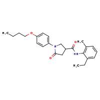 1-(4-butoxyphenyl)-N-(2-ethyl-6-methylphenyl)-5-oxopyrrolidine-3-carboxamide