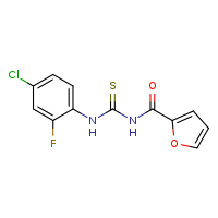 1-(4-chloro-2-fluorophenyl)-3-(furan-2-carbonyl)thiourea