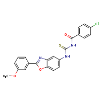1-(4-chlorobenzoyl)-3-[2-(3-methoxyphenyl)-1,3-benzoxazol-5-yl]thiourea