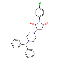 1-(4-chlorophenyl)-3-[4-(diphenylmethyl)piperazin-1-yl]pyrrolidine-2,5-dione