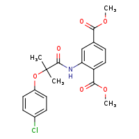 1,4-dimethyl 2-[2-(4-chlorophenoxy)-2-methylpropanamido]benzene-1,4-dicarboxylate
