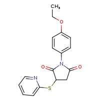1-(4-ethoxyphenyl)-3-(pyridin-2-ylsulfanyl)pyrrolidine-2,5-dione