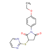 1-(4-ethoxyphenyl)-3-(pyrimidin-2-ylsulfanyl)pyrrolidine-2,5-dione