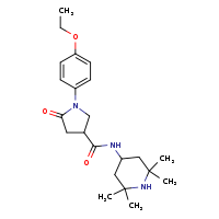 1-(4-ethoxyphenyl)-5-oxo-N-(2,2,6,6-tetramethylpiperidin-4-yl)pyrrolidine-3-carboxamide