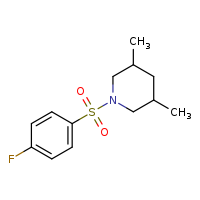 1-(4-fluorobenzenesulfonyl)-3,5-dimethylpiperidine