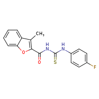 1-(4-fluorophenyl)-3-(3-methyl-1-benzofuran-2-carbonyl)thiourea