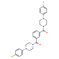 1-(4-fluorophenyl)-4-{3-[4-(4-fluorophenyl)piperazine-1-carbonyl]benzoyl}piperazine