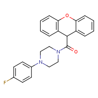 1-(4-fluorophenyl)-4-(9H-xanthene-9-carbonyl)piperazine