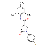 1-(4-fluorophenyl)-5-oxo-N-(2,4,6-trimethylphenyl)pyrrolidine-3-carboxamide