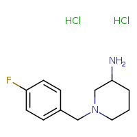 1-[(4-fluorophenyl)methyl]piperidin-3-amine dihydrochloride