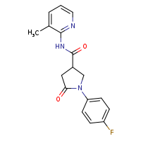1-(4-fluorophenyl)-N-(3-methylpyridin-2-yl)-5-oxopyrrolidine-3-carboxamide