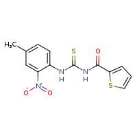 1-(4-methyl-2-nitrophenyl)-3-(thiophene-2-carbonyl)thiourea
