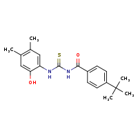 1-(4-tert-butylbenzoyl)-3-(2-hydroxy-4,5-dimethylphenyl)thiourea