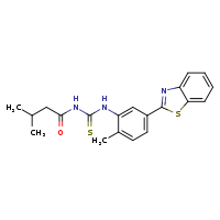 1-[5-(1,3-benzothiazol-2-yl)-2-methylphenyl]-3-(3-methylbutanoyl)thiourea