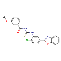 1-[5-(1,3-benzoxazol-2-yl)-2-chlorophenyl]-3-(3-methoxybenzoyl)thiourea