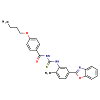1-[5-(1,3-benzoxazol-2-yl)-2-methylphenyl]-3-(4-butoxybenzoyl)thiourea